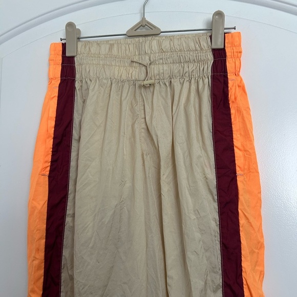 Free People Movement End Zone Track Striped Wide Leg Nyon Cargo Pants size XS - Picture 9 of 14